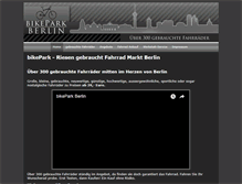 Tablet Screenshot of bikeparkberlin.de